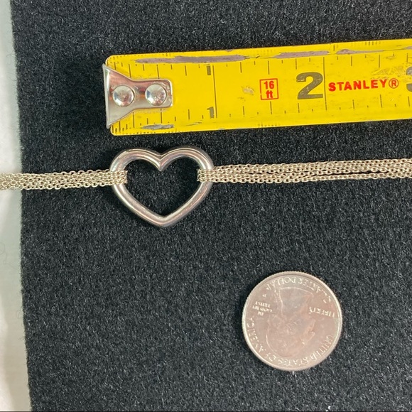 Vintage 2000s Silver Heart Necklace - Picture 2 of 4